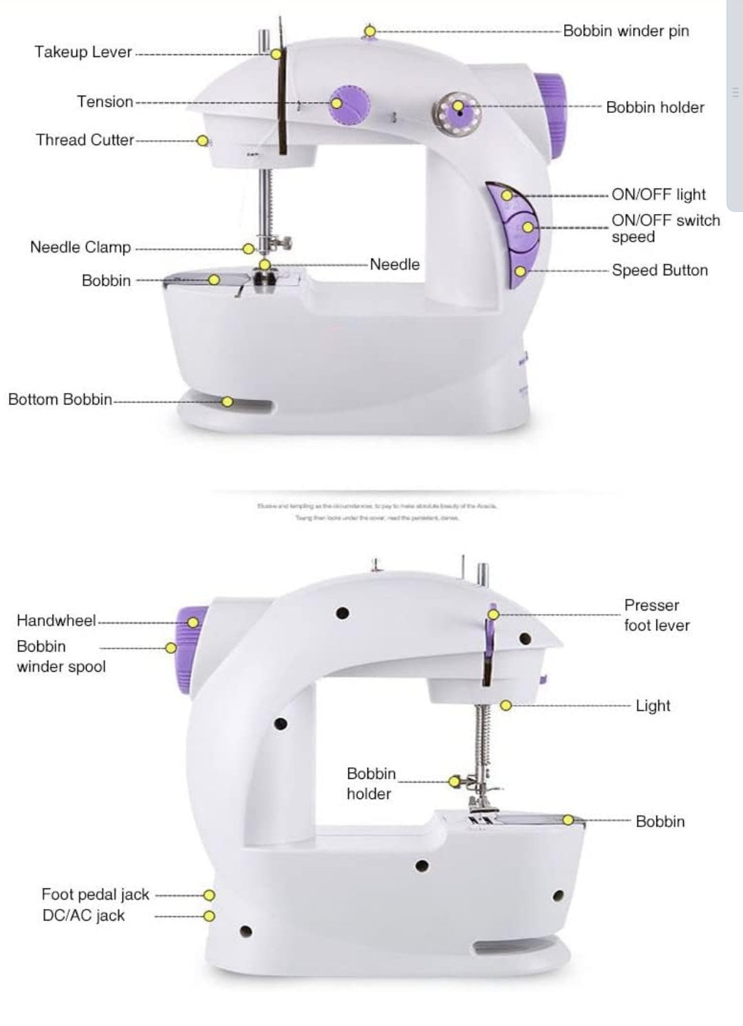 ORLOV® Sewing Machine for Home Tailoring, Silai Machine for Home, Sewing Machine Mini, Sewing Machine, Stitching Machine for Home, Tailoring Machine